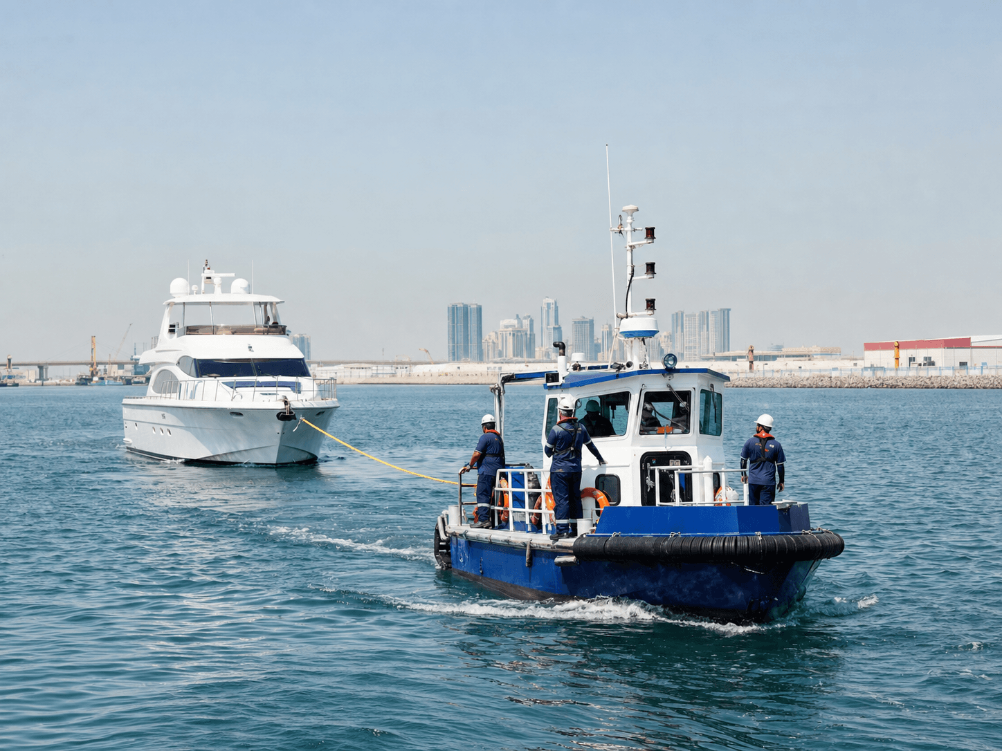 Boat Towing Services marine service in Dubai UAE