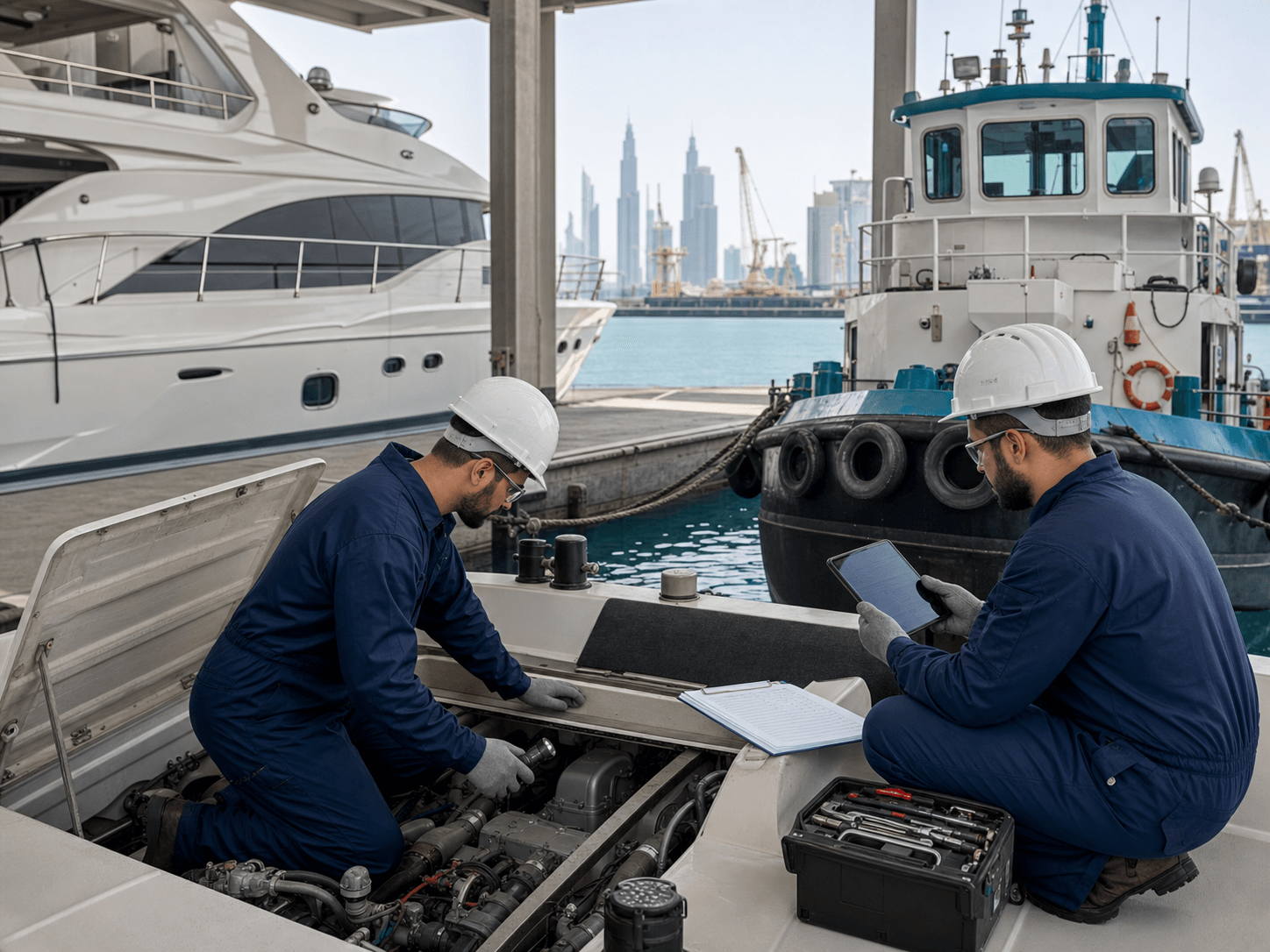 Specialist repair and maintenance for marine equipment.