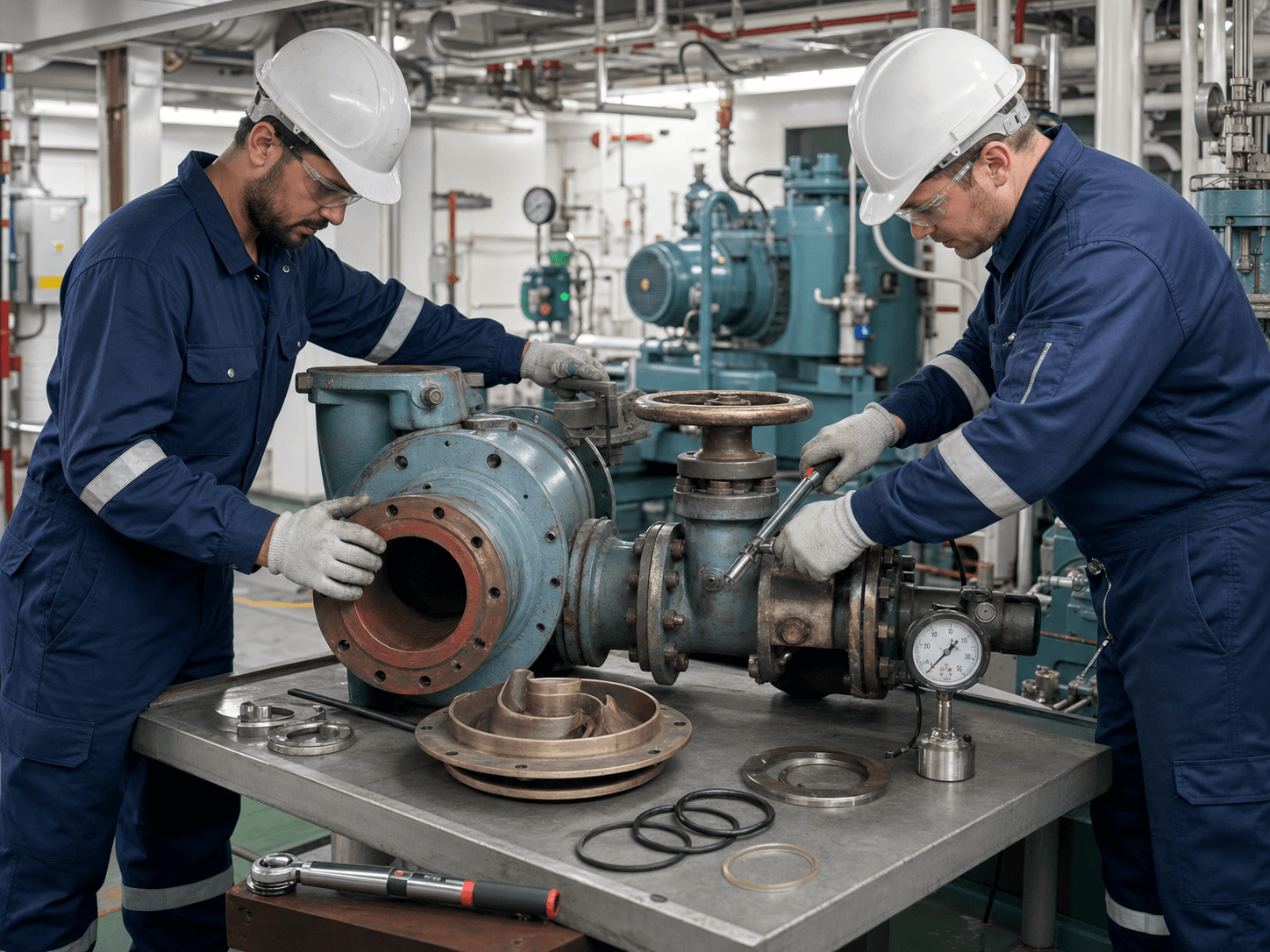 Pumps, Valves & Compressors marine service in Dubai UAE