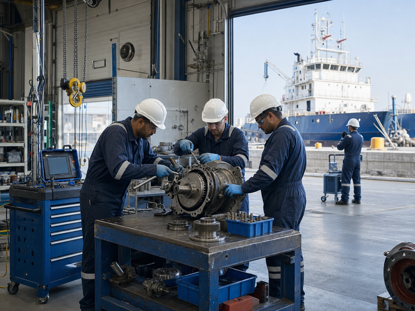 Marine workshop repair